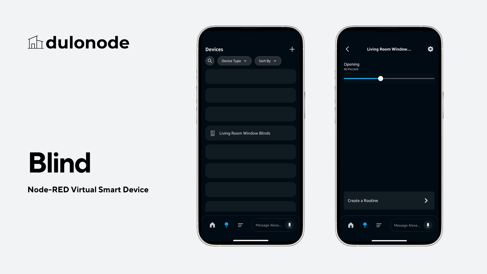 Node-RED Virtual Blind device