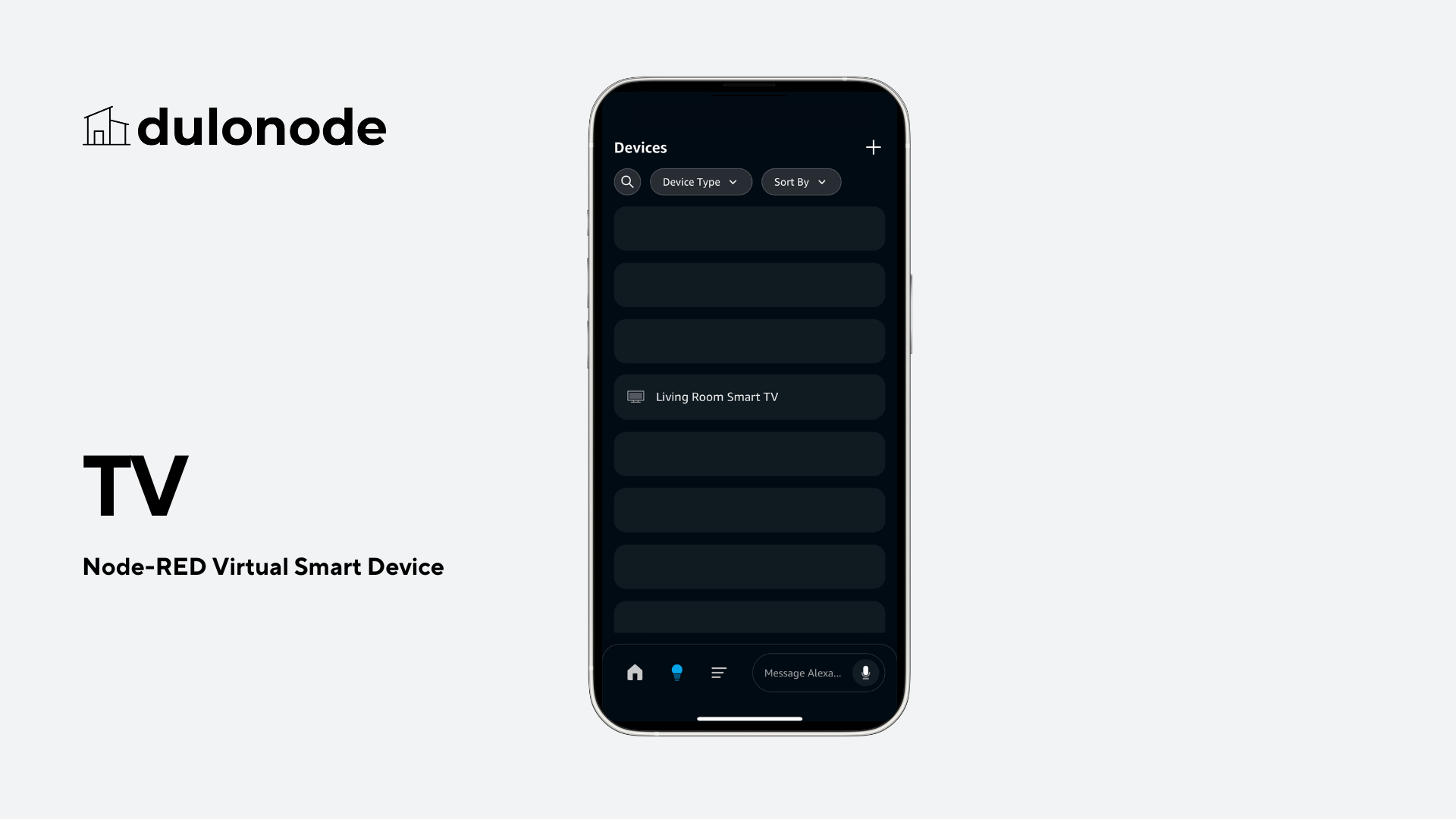 Node-RED Virtual Tv device